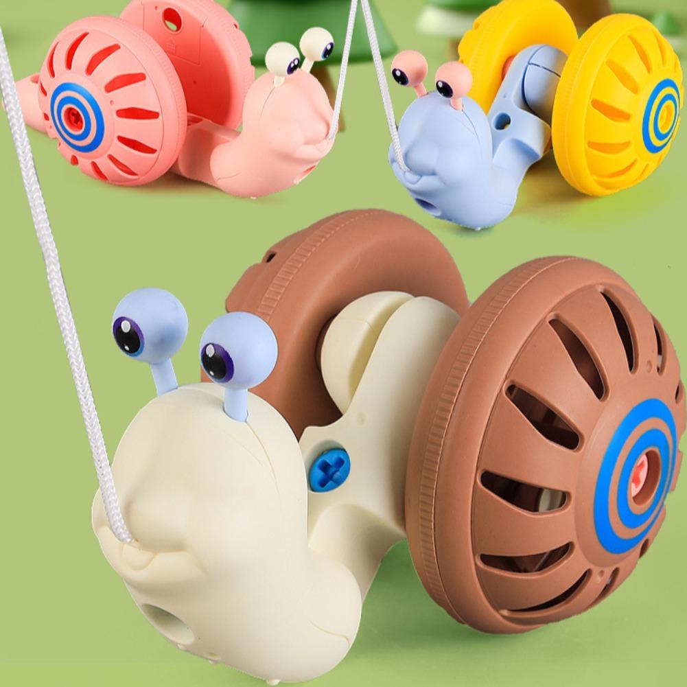 Jump Rope - ของเล่นเด็กแบบประกอบรูปหอยทากพร้อมเชือกดึง 1 ชิ้น ของเล่นเสริมพัฒนาการเด็กเล็ก ของเล่นเด็กวัยหัดเดิน ของขวัญสำหรับเด็ก
