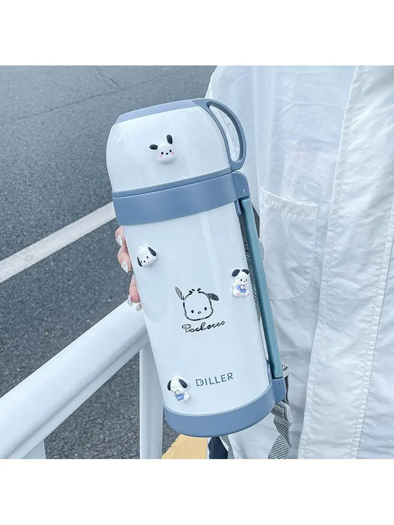 Sports Water Bottle Insulated - กระติกน้ำสแตนเลสเก็บอุณหภูมิความจุขนาดใหญ่ สำหรับกีฬาและเดินทางกลางแจ้ง ทั้งชายและหญิง สำหรับเด็กที่ต้องพกพาไปไหนมาไหน
