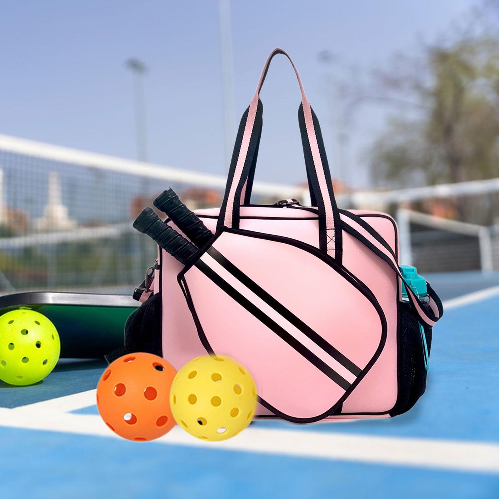 Gym Ball - กระเป๋าใส่ไม้เทนนิสและไม้พิคเคิลบอล กันน้ำ แบบสะพายไหล่ สำหรับใส่ไม้ ลูกบอล และอุปกรณ์เสริม