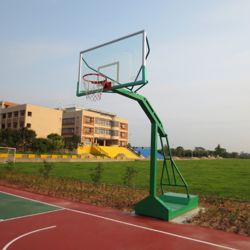 Basketball Hoop - อุปกรณ์บาสเก็ตบอลราคาโรงงาน ห่วงบาสเก็ตบอลแบบตั้งพื้น โครงเหล็ก ทนทาน ผลิตโดย Shandong