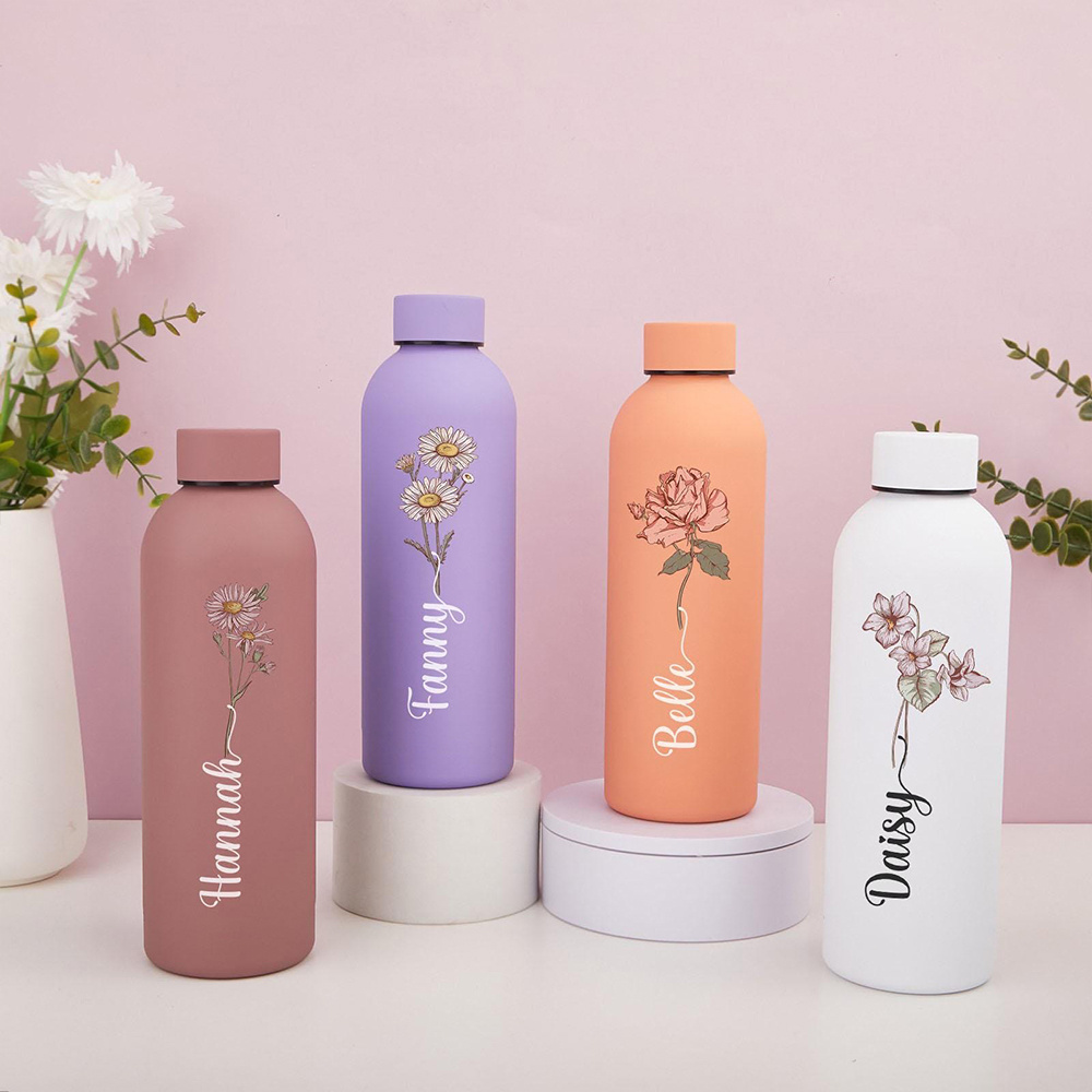 ขวดน้ำลายดอกไม้แบบกำหนดเองได้, - Sports Water Bottle Insulated บทวิจารณ์และราคา