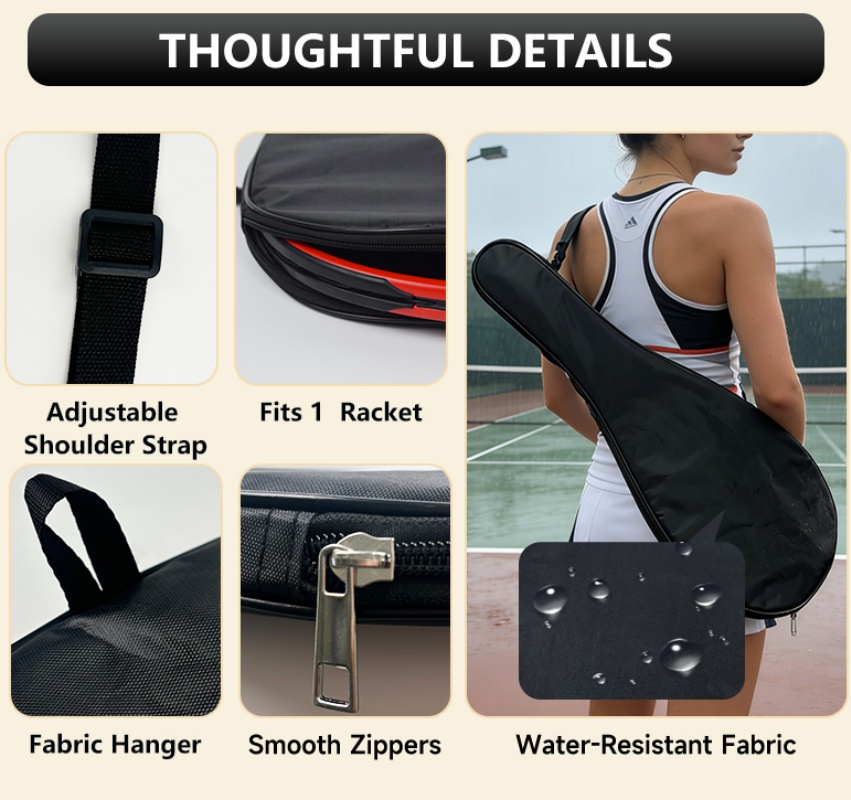 ปลอกคลุมไม้เทนนิสแบบพกพา ชุดเด - Tennis Racket บทวิจารณ์และราคา