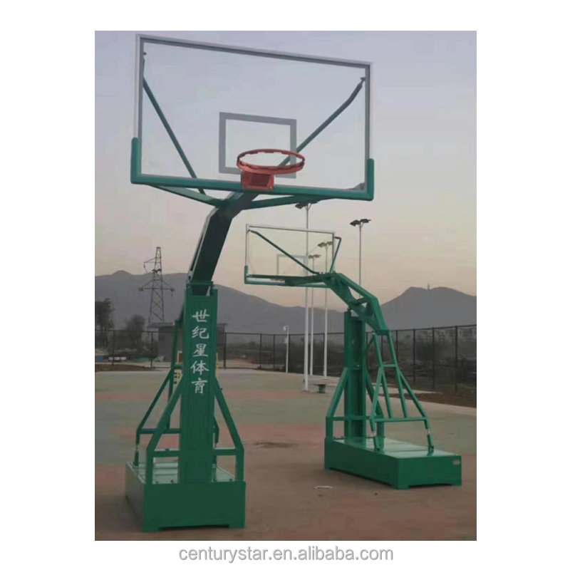 แป้นบาสเก็ตบอลแบบฝังพื้นพร้อมห - Basketball Hoop บทวิจารณ์และราคา