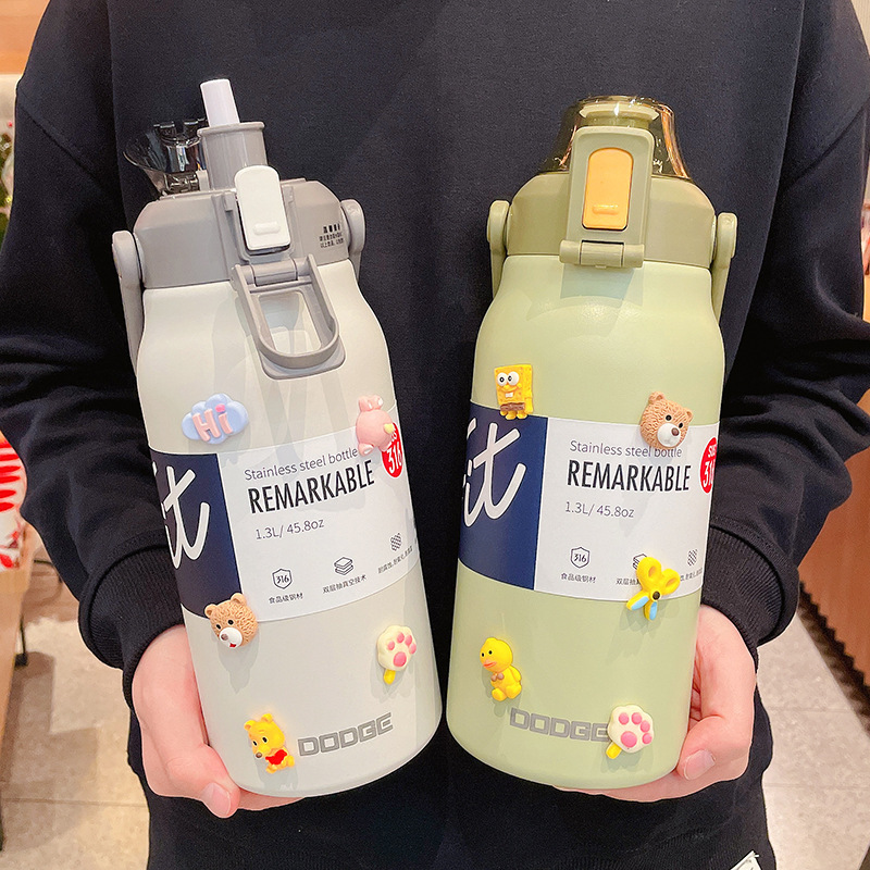 แก้วน้ำสแตนเลส 316 พร้อมหลอด,  - Sports Water Bottle Insulated บทวิจารณ์และราคา