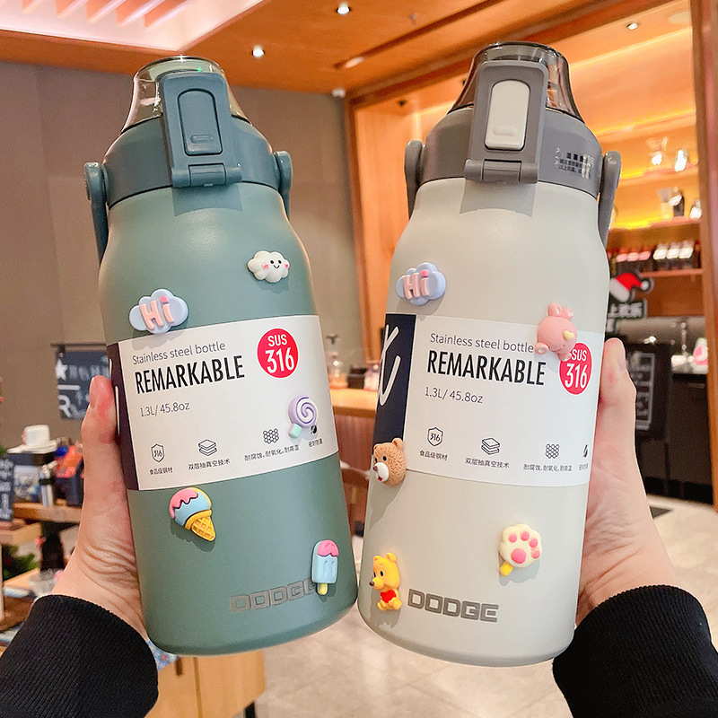 แก้วน้ำสแตนเลส 316 พร้อมหลอด,  - Sports Water Bottle Insulated บทวิจารณ์และราคา