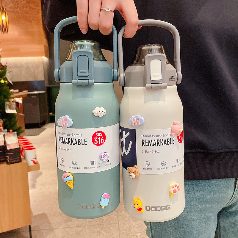แก้วน้ำสแตนเลส 316 พร้อมหลอด,  - Sports Water Bottle Insulated บทวิจารณ์และราคา