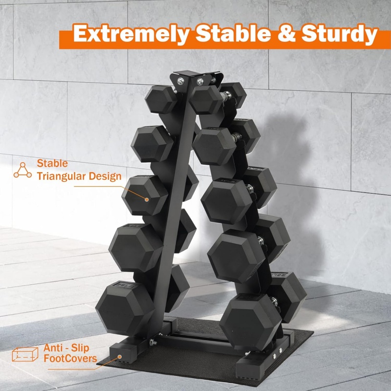 ชุดดัมเบลหุ้มยางรูปหกเหลี่ยมสำ - Dumbbell Set บทวิจารณ์และราคา