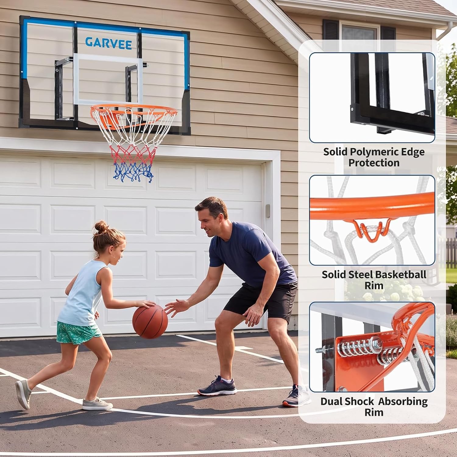 ห่วงบาสเกตบอลติดผนัง Tacleekii - Basketball Hoop บทวิจารณ์และราคา