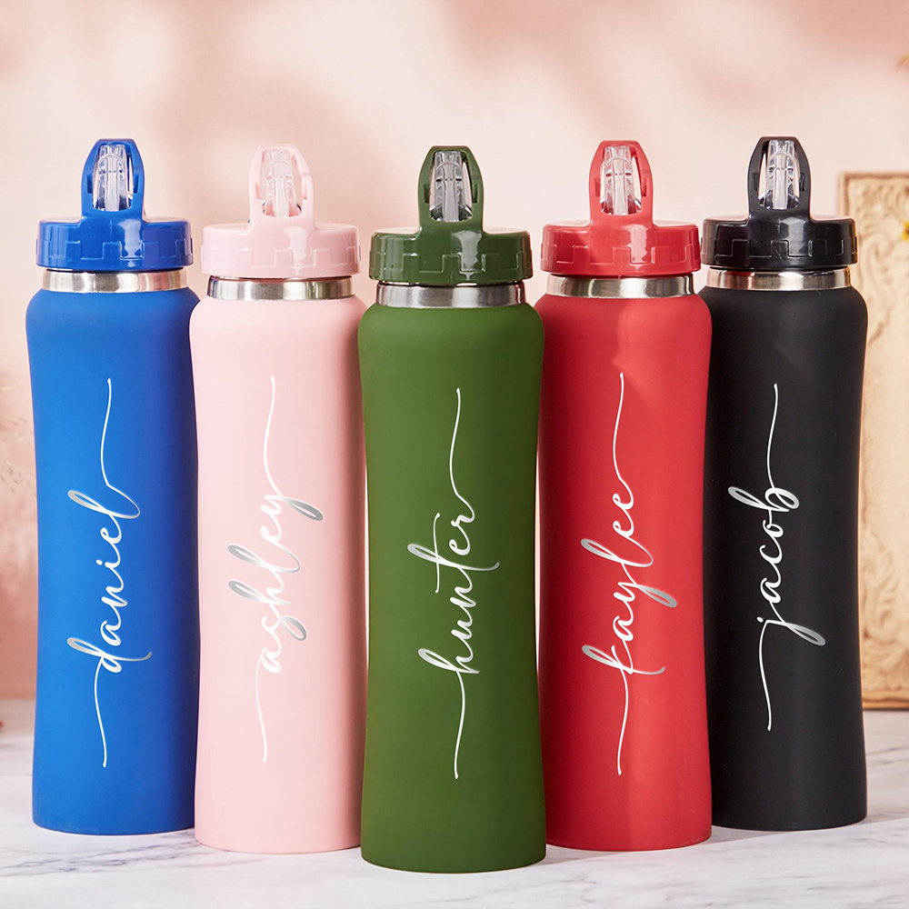 ขวดน้ำสแตนเลสสตีลพร้อมฝาปิดแบบ - Sports Water Bottle Insulated บทวิจารณ์และราคา
