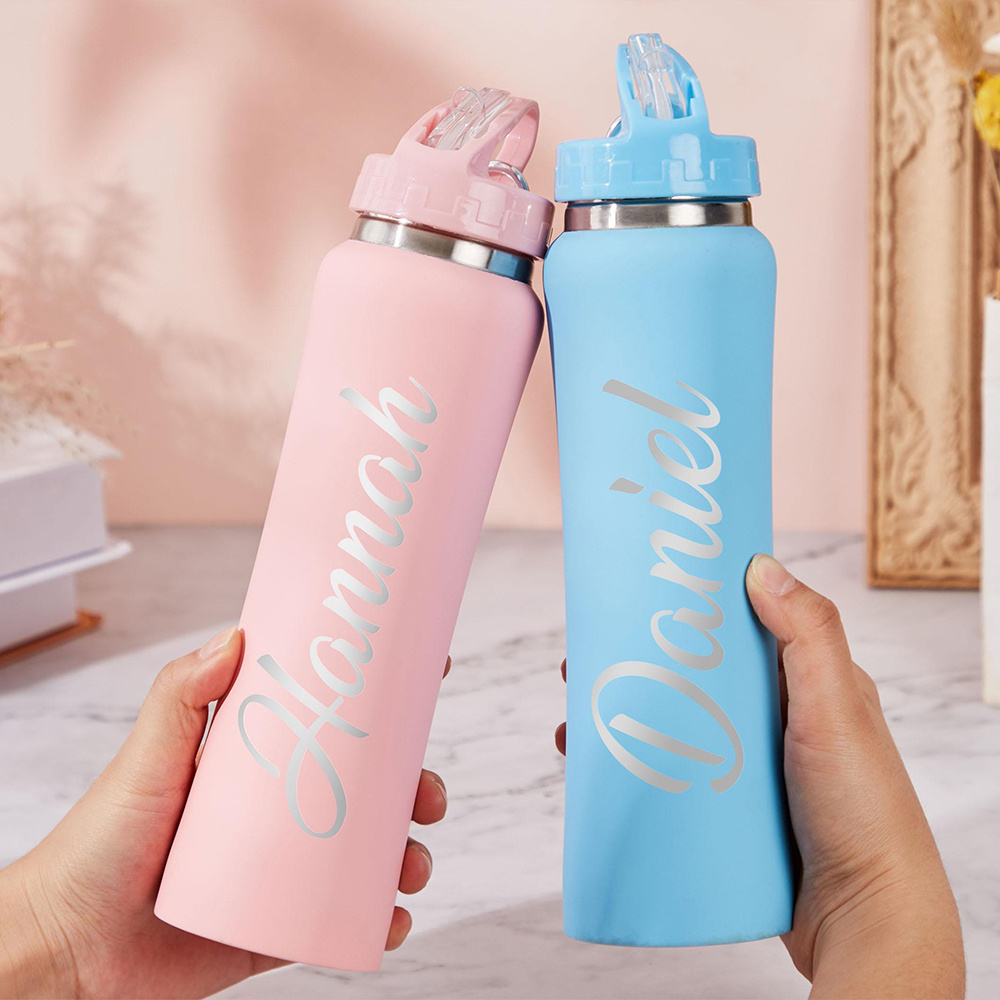 ขวดน้ำสแตนเลสสตีลพร้อมฝาปิดแบบ - Sports Water Bottle Insulated บทวิจารณ์และราคา