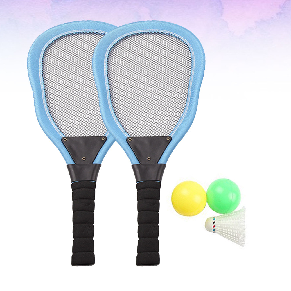 ชุดไม้แบดมินตันชายหาดผ้า 5 ชิ้ - Badminton Racket บทวิจารณ์และราคา