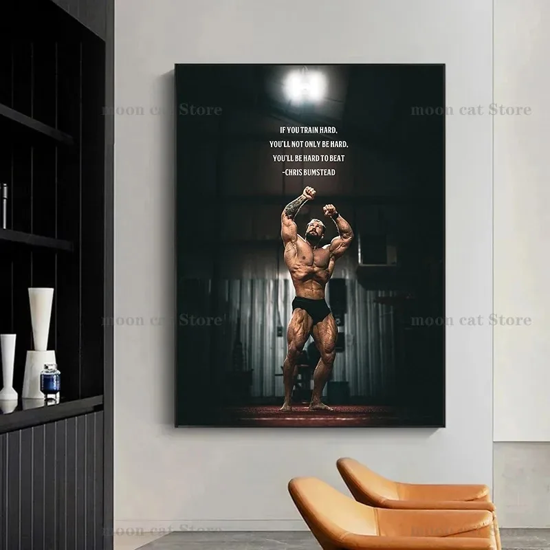 ภาพวาดผ้าใบ Chris Bumstead Bod - Sports Equipment Poster บทวิจารณ์และราคา