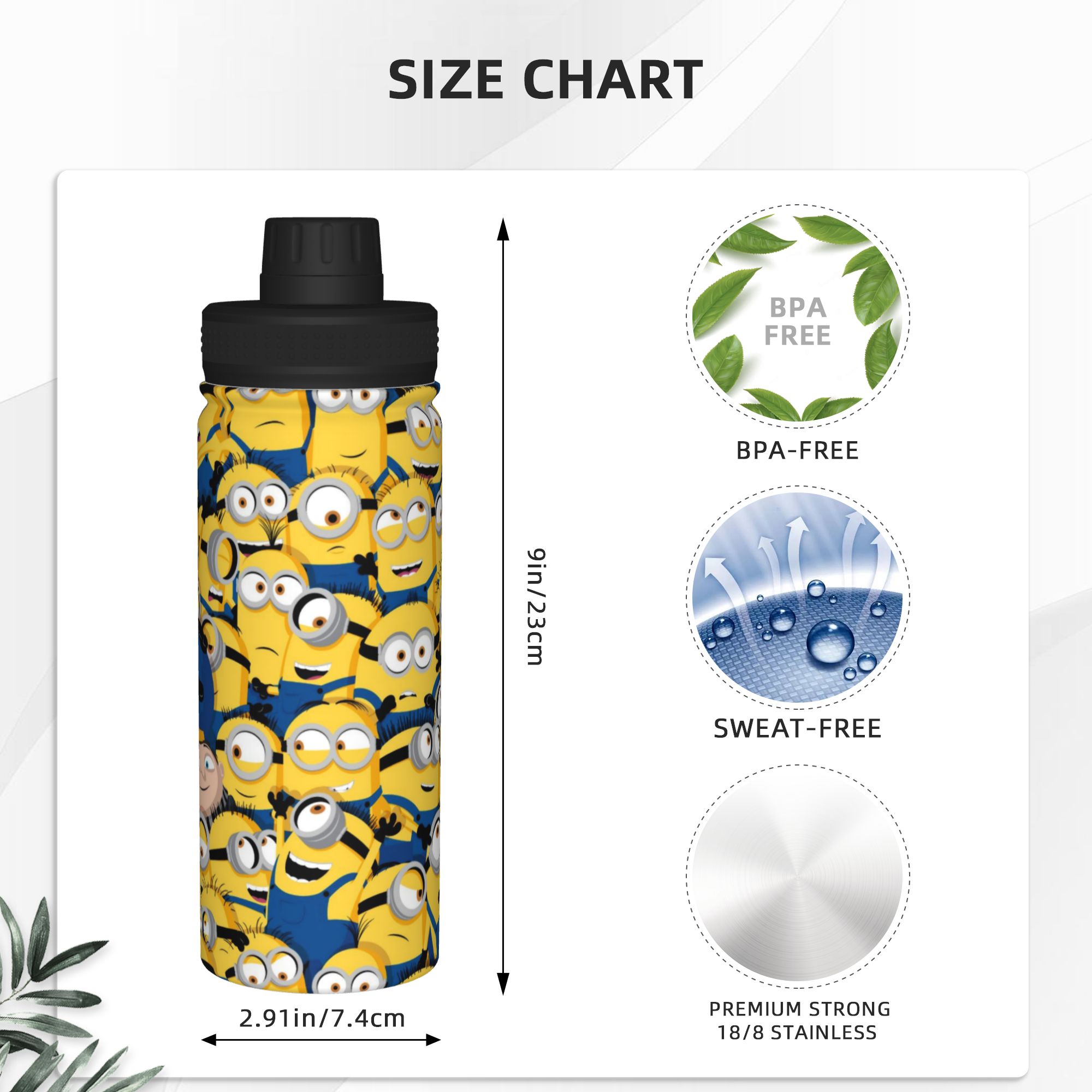 กระติกน้ำเก็บความร้อนลายการ์ตู - Sports Water Bottle Insulated บทวิจารณ์และราคา