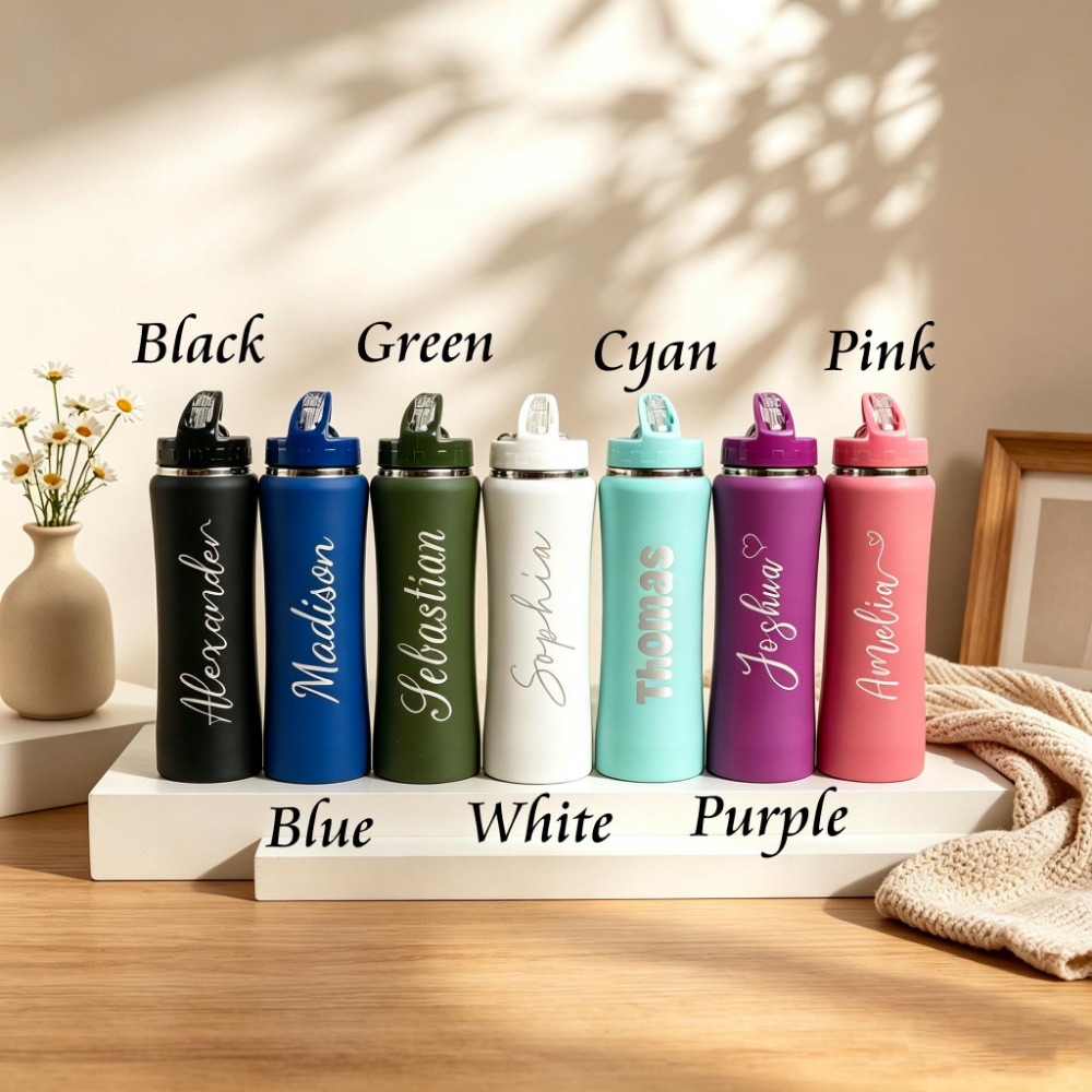 1. ขวดน้ำสแตนเลสลายฟุตบอล สามา - Sports Water Bottle Insulated บทวิจารณ์และราคา