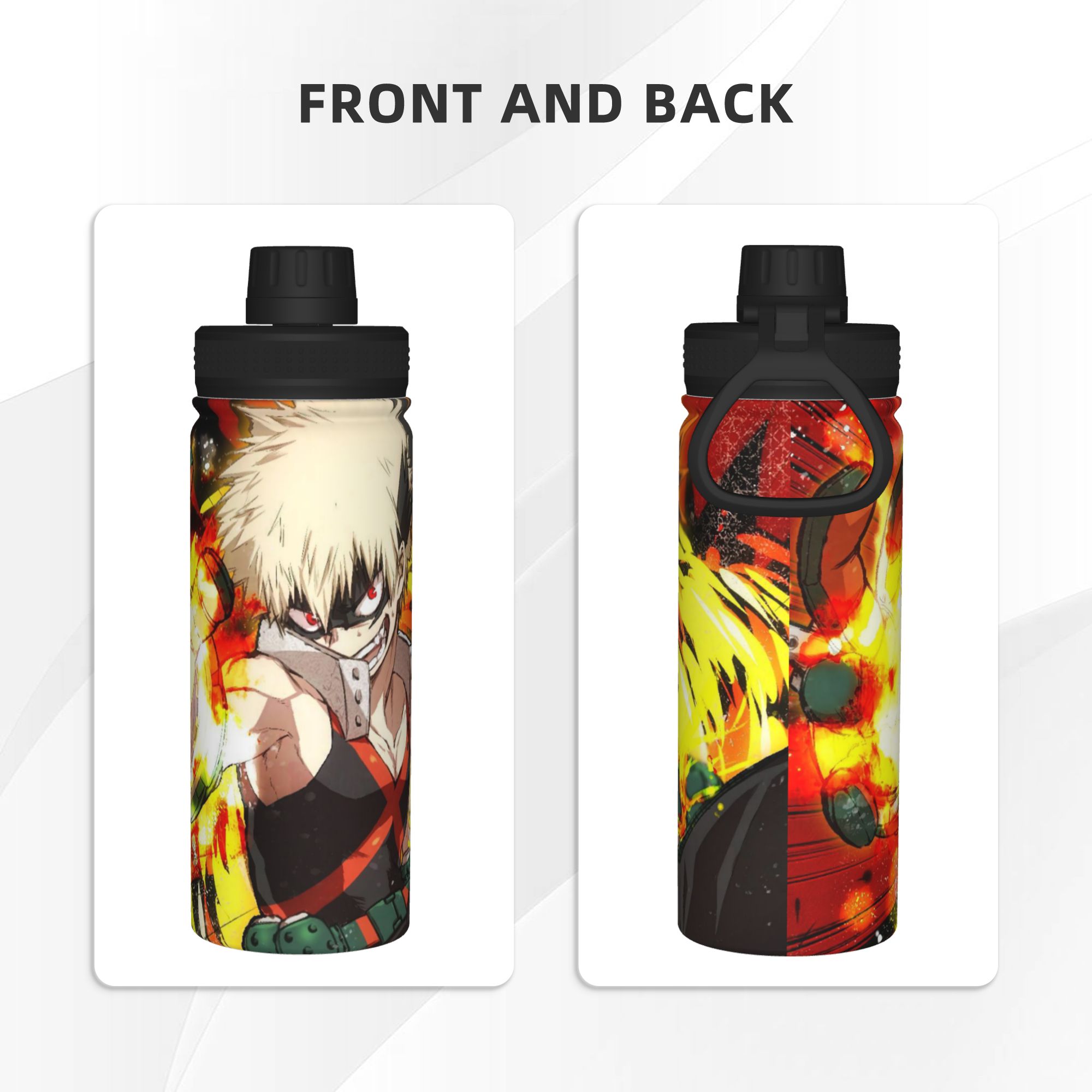 กระติกน้ำเก็บความร้อนลายอนิเมะ - Sports Water Bottle Insulated บทวิจารณ์และราคา