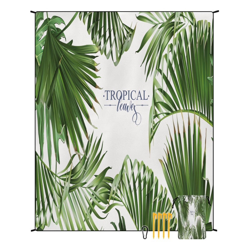 ผ้าขนหนูชายหาดลายต้นปาล์ม 71x8 - Yoga Mat บทวิจารณ์และราคา